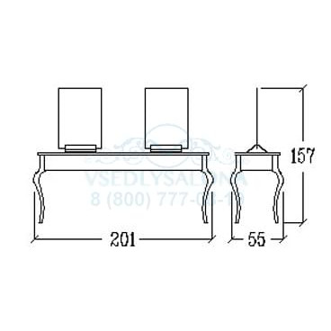 Двойное рабочее место мастера MARILYN ISLAND