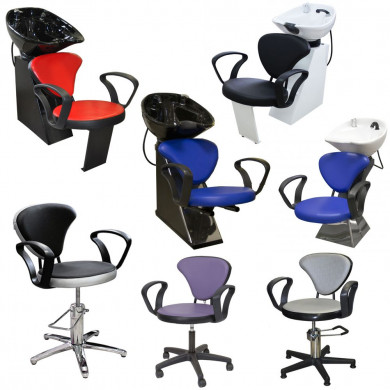 Мойка парикмахерская ЛЕНА с креслом СЕЛЕНА средняя