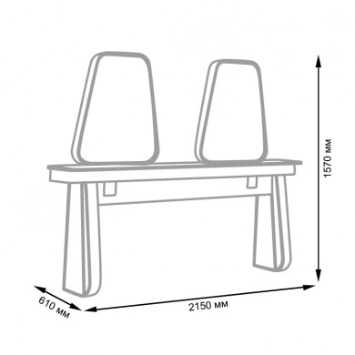Парикмахерское зеркало &quot;Мирвуд Твин&quot; двухстороннее